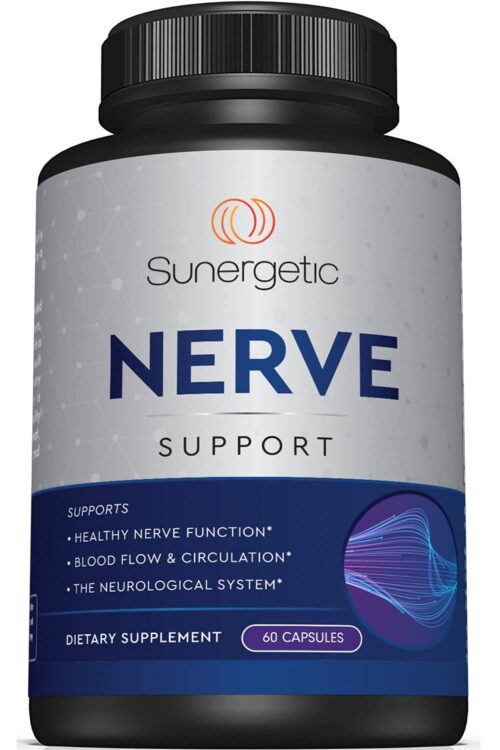 Premium Nerve Support Supplement – with Alpha Lipoic Acid (ALA) 600 mg, Acetyl-L-Carnitine (ALC) & Benfotiamine - Nerve Support Formula for Healthy Circulation, Feet, Hands &...