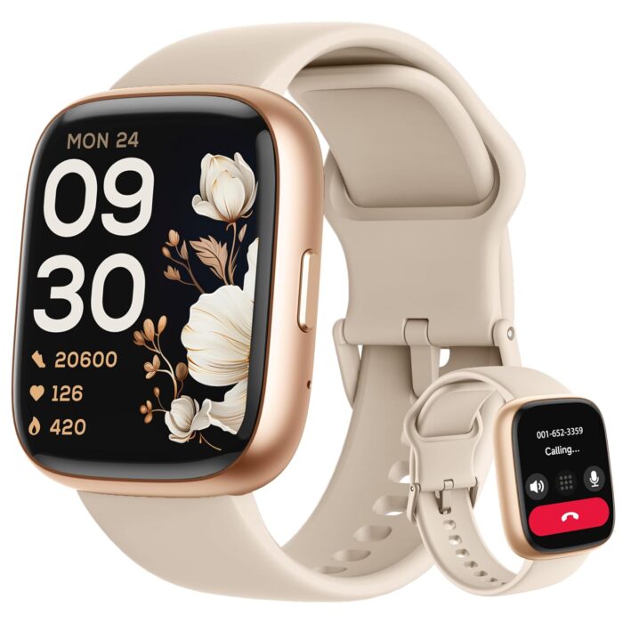 Smart Watch, Alexa Built-in, Answer/Make Calls Smart Watch Women Men, 1.83" Smartwatch IP68 Waterproof Sports Watch, Heart Rate SpO2 Sleep Stress Monitor, Step Counter Watch for...