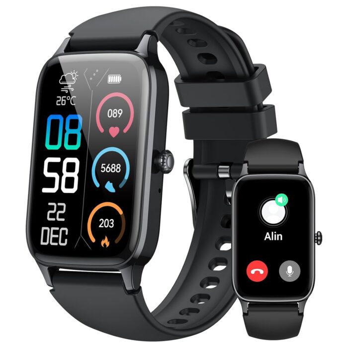 Smart Watch for Men Women, 1.57" Smartwatch (Answer/Make Call) , Fitness Tracker with 110+ Sport Modes, Heart Rate/Sleep Monitor, IP68 Waterproof, Bluetooth Calls, Smartwatches...