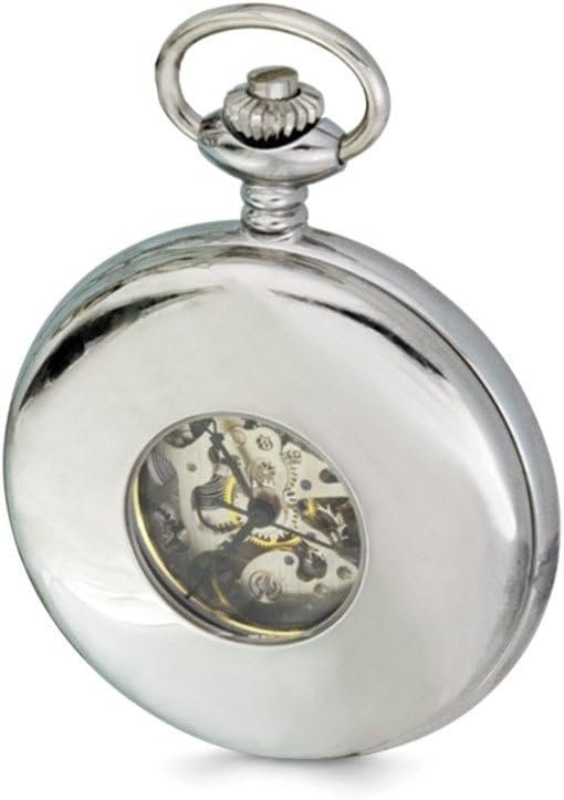 Swingtime Stainless Steel Men’s Mechanical Pocket Watch 14″