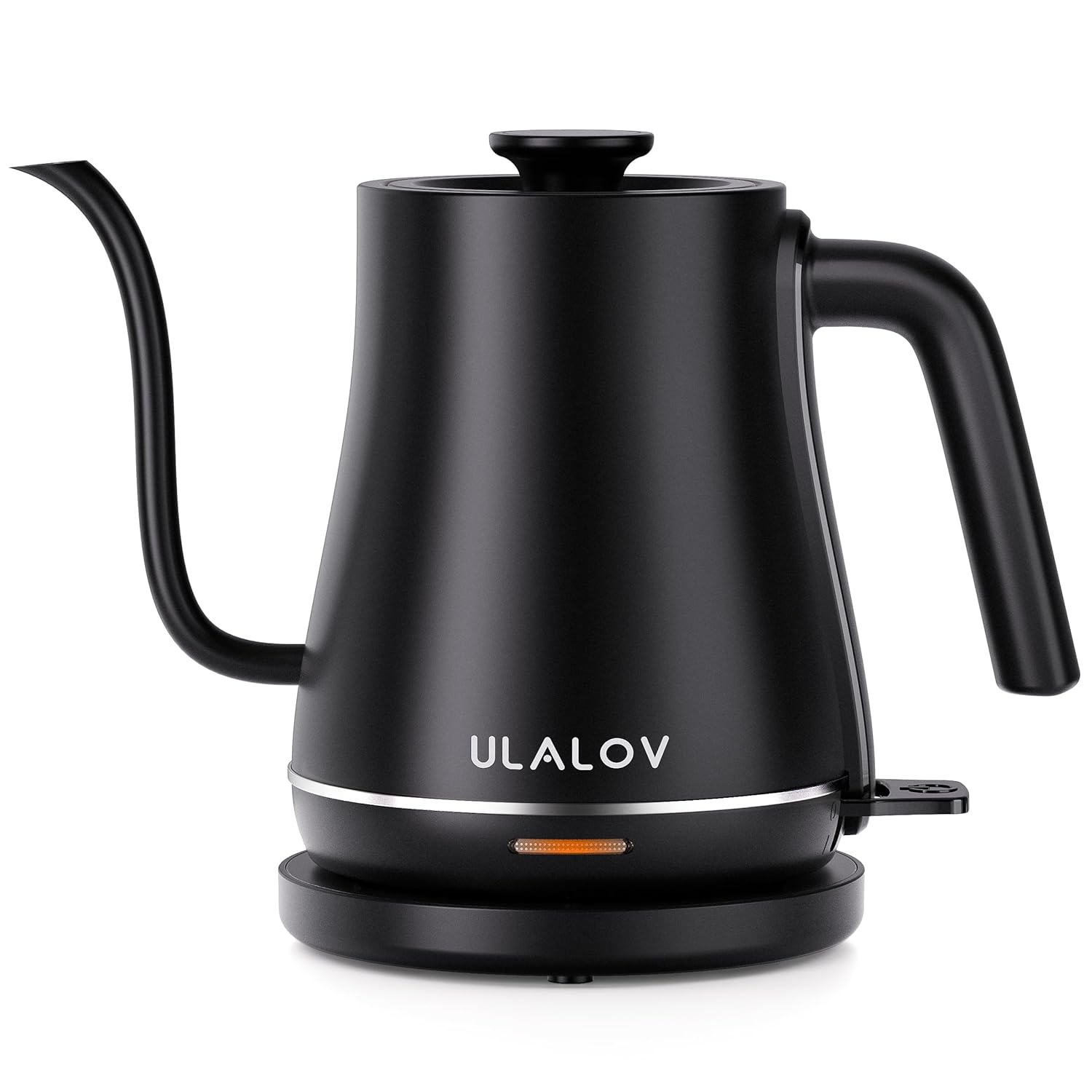 Ulalov Electric Kettle 1L Gooseneck Water Kettle Quick Heating for Pour Over Coffee & Tea, Stainless Steel Hot Water Boiler with Auto Shut-Off, Boil Dry Protection, Matte…