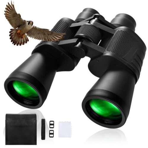 10x50 High Powered Binoculars for Adults, Professional Binoculars with Clear Vision, BAK4 Prism, FMC Lens, Waterproof, Portable with Carrying Bag for Bird Watching Hunting...