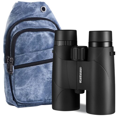 12x42 ED Binoculars for Adults High Powered-24mm Large Eyepieces-Rainproof Crossbody Bag & Ergonomic Neck Strap Included-Ideal for Hunting, Bird Watching, Travel, Schools &...