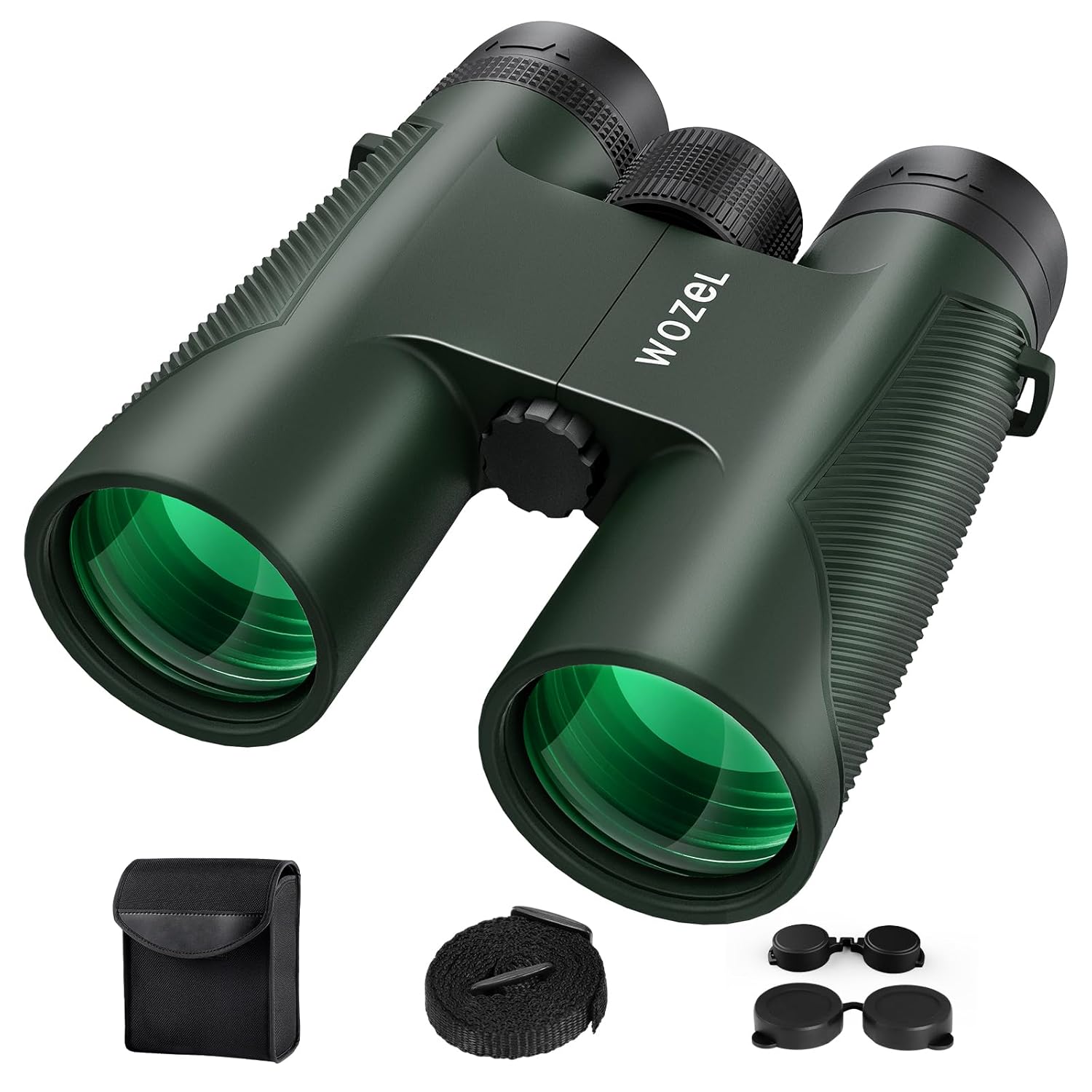 16×42 Binoculars for Adults High Powered – HD Clear Low Light Vision with Large Bright View – Powerful Binoculars for Brid Watching Hunting Travel Hiking Concerts – Green