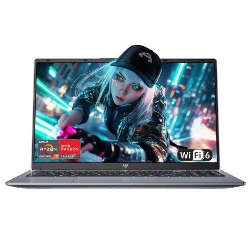 2025 Laptop Computer with AMD Ryzen7 5825U, 8-Core Processor (Up to 4.5GHZ),16GB DDR4 RAM 512GB NVMe SSD,15.6" Full HD IPS Display,4800mAh Battery,WIFI 6, Bluetooth 5.2,Windows...