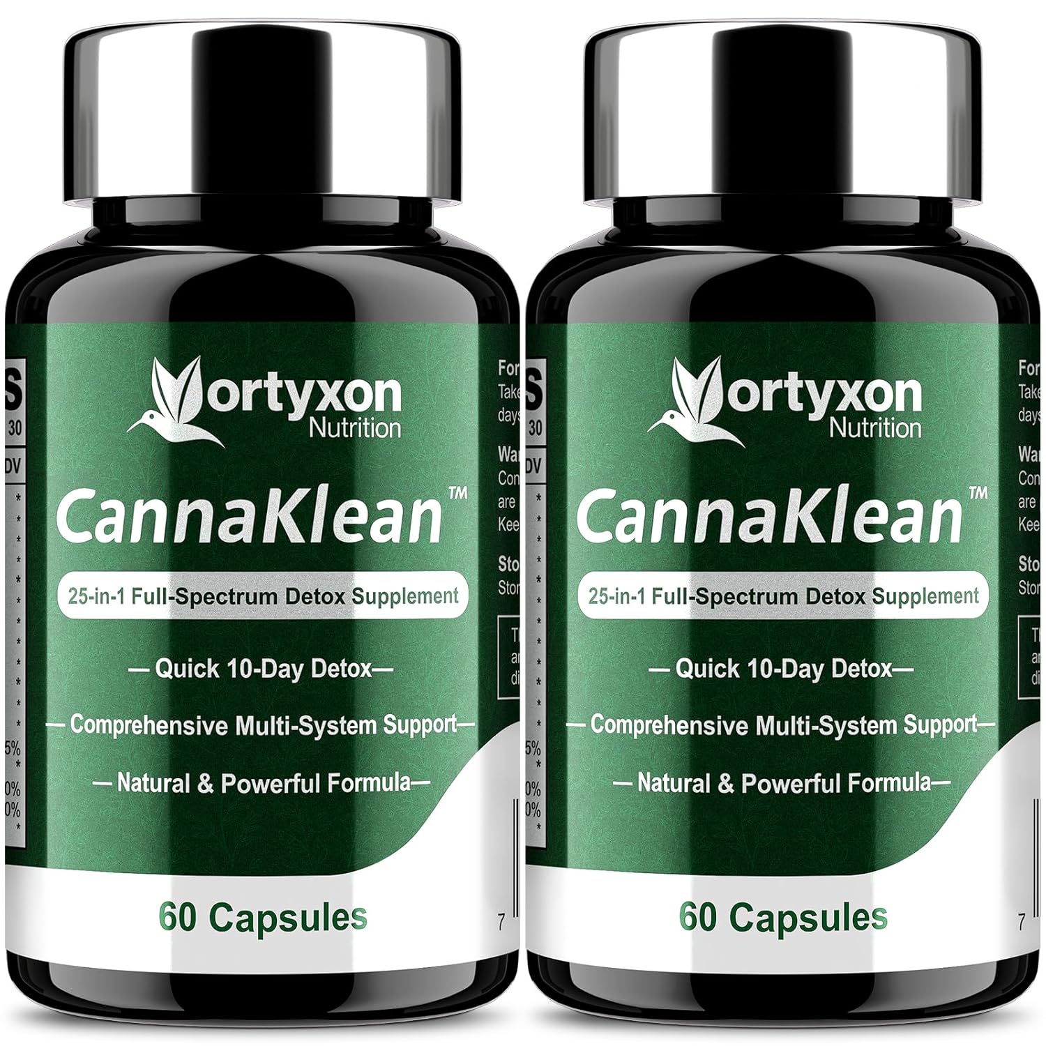 25-in-ONE CannaKlean & Detox Capsules – Natural Detox Cleanse, Natural Herbal Formula for Body Purification, Kidney & Liver (120 Capsules) -2 Pack