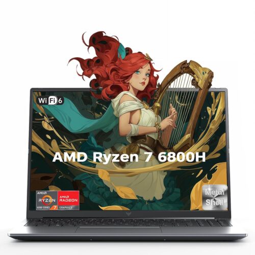 ACEMAGIC AMD Laptop Computer,16 Inch FHD Display Laptop with AMD Ryzen 7 6800H Processor up to 4.7GHz,16GB Ram DDR5 4800MHz 512GB SSD Notebook with Backlit Keyboard