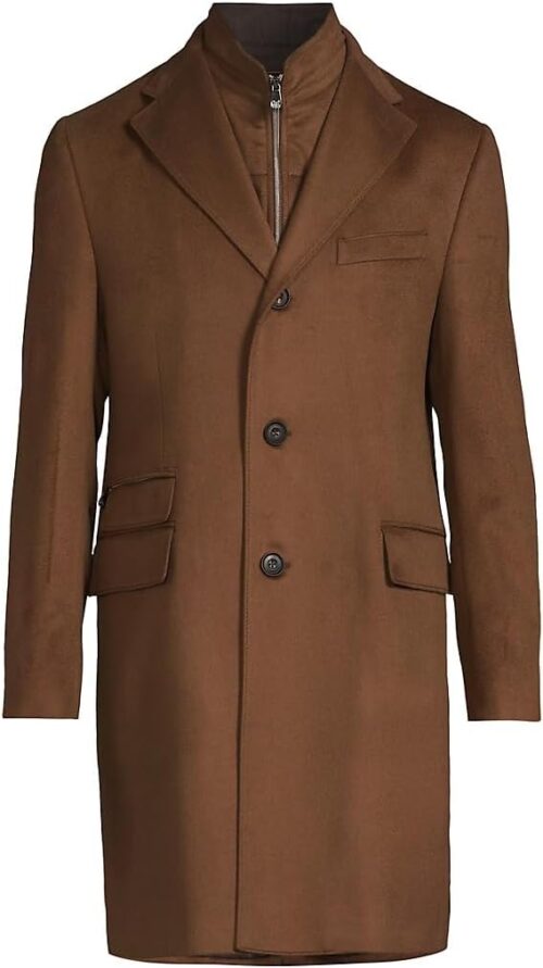 Amazon.com: Corneliani, ID Tailored Wool Coat, 52 (42), Vicuna : Luxury Stores