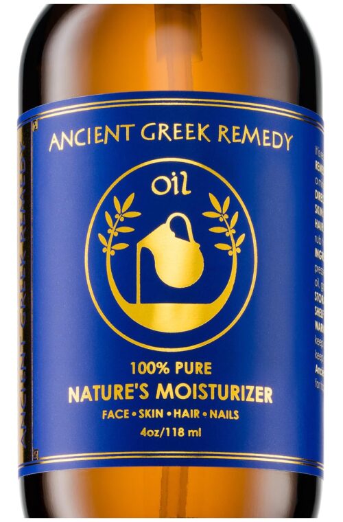 Ancient Greek Remedy After Shower Body Oil for Women - Organic Face Oil & Body Moisturizer for Dry Skin with Sweet Almond, Jojoba, Olive, Lavender and Vitamin E Oil - Natural...