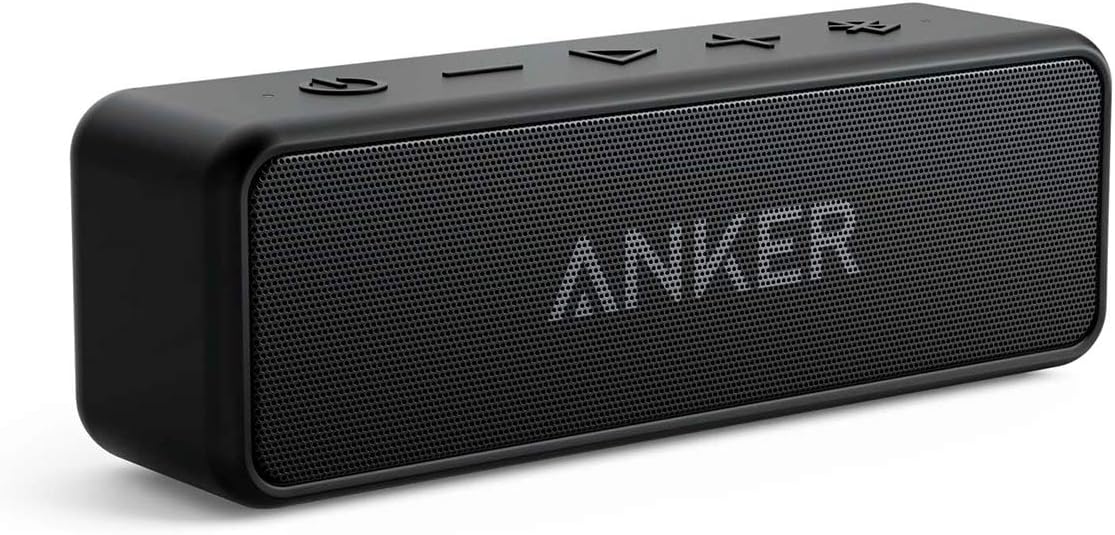 Anker Soundcore 2 Portable Bluetooth Speaker with IPX7 Waterproof, 24-Hour Playtime, Wireless Stereo Pairing, 12W Stereo Sound, Bluetooth 5, Bassup, Electronics for Home,…