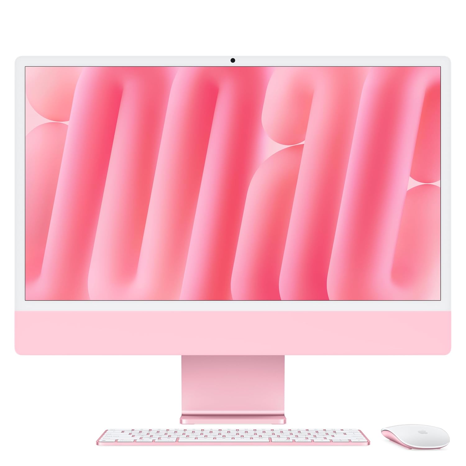 Apple 2024 iMac All-in-One Desktop Computer with M4 chip with 8-core CPU, 8-core GPU: Built for Apple Intelligence, 16GB Unified Memory, 256GB SSD Storage; Pink with AppleCare+…