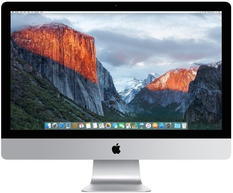 Apple iMac MK482LL/A 27″ Intel Core i5-6600 X4 3.3GHz 8GB 1TB, Silver (Renewed)
