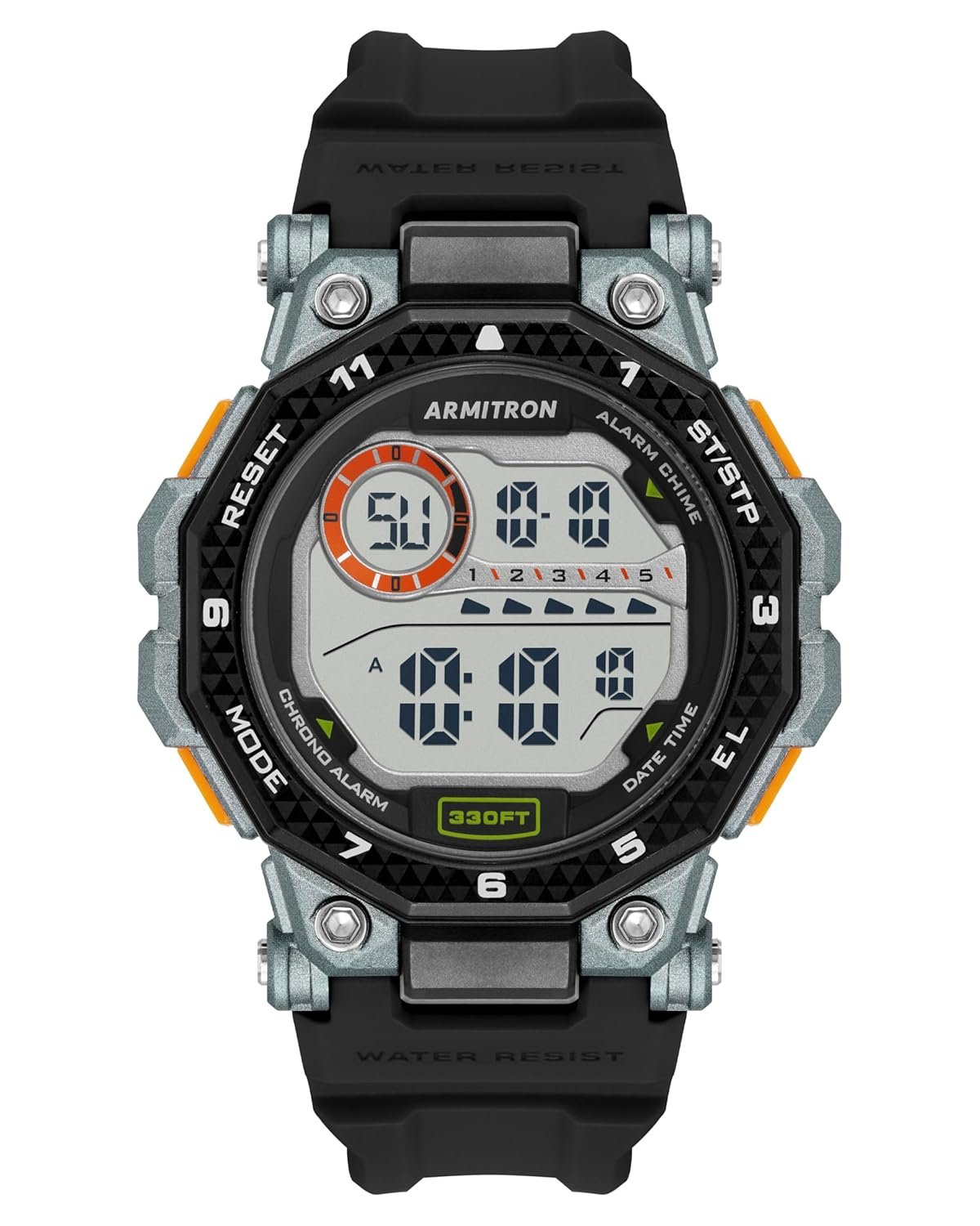 Armitron Sport Men’s Digital Chronograph Resin Strap Watch