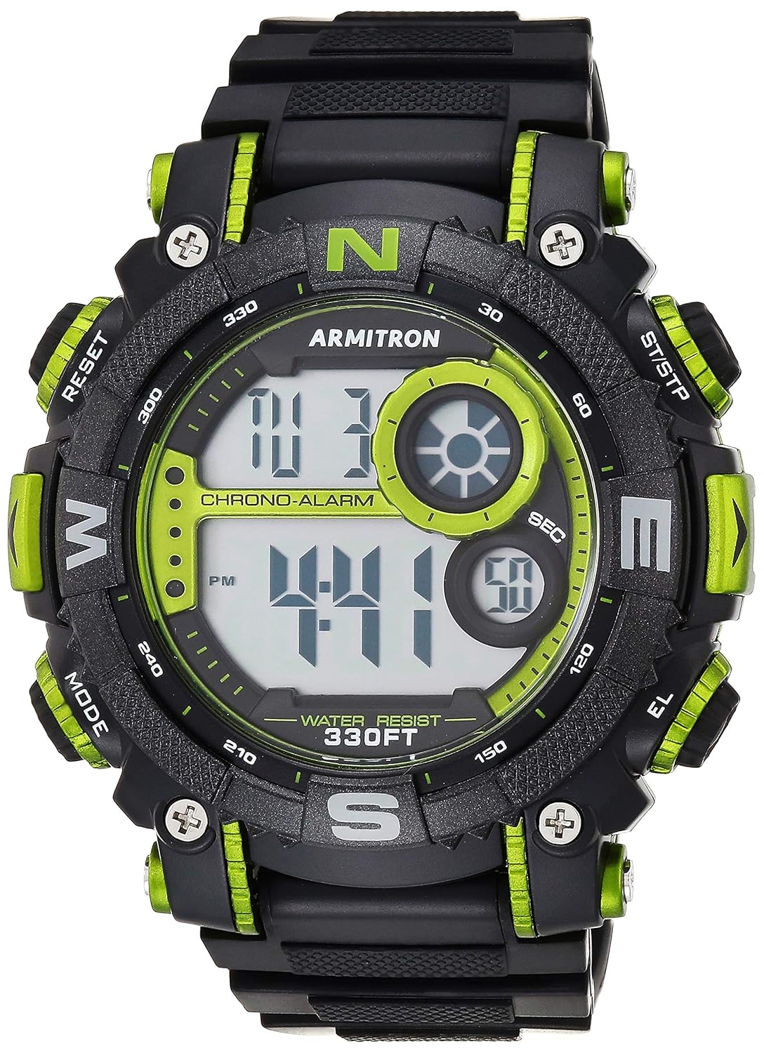 Armitron Sport Men’s Digital Chronograph Resin Strap Watch, 40/8284