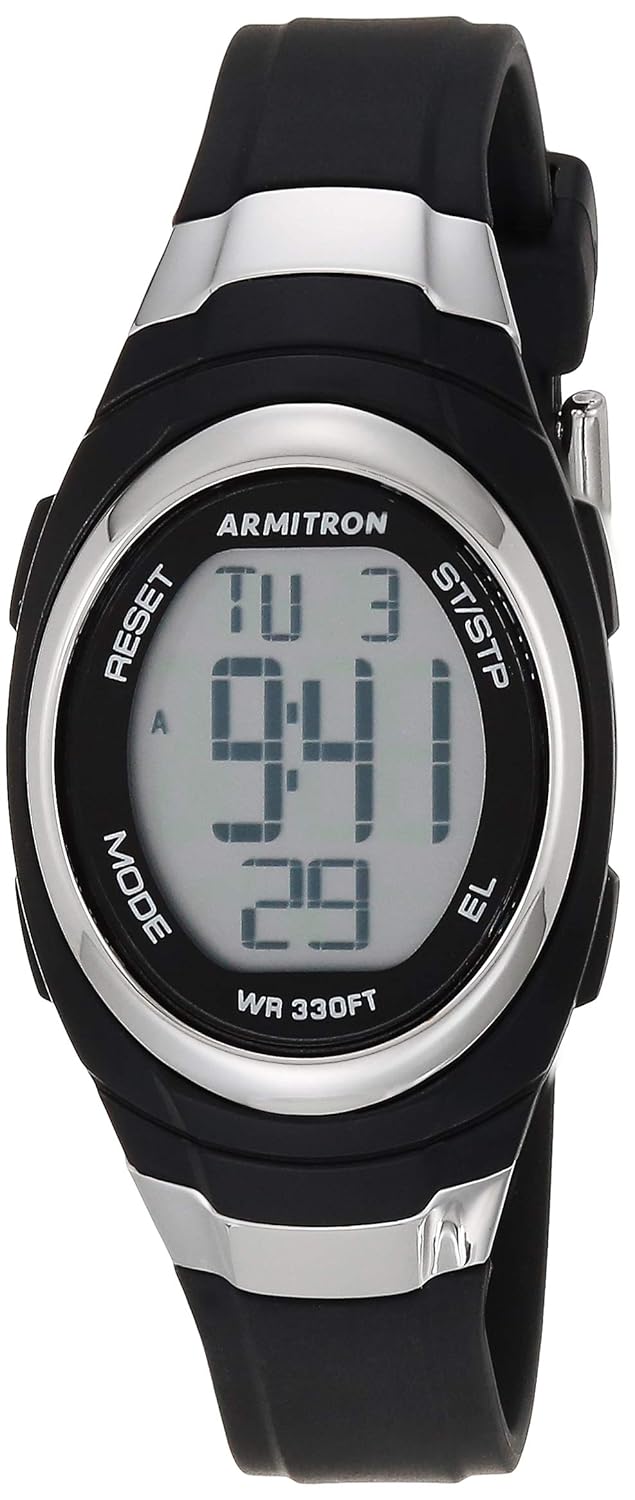 Armitron Sport Women’s Digital Chronograph Resin Strap Watch, 45/7034