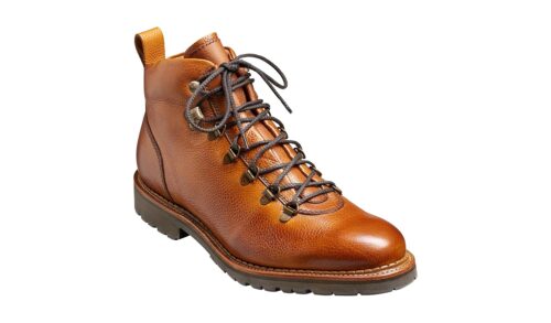 BARKER Glencoe Men's Handmade Leather Hiking Boots - Premium Full-Grain Leather, Durable Trekking Footwear