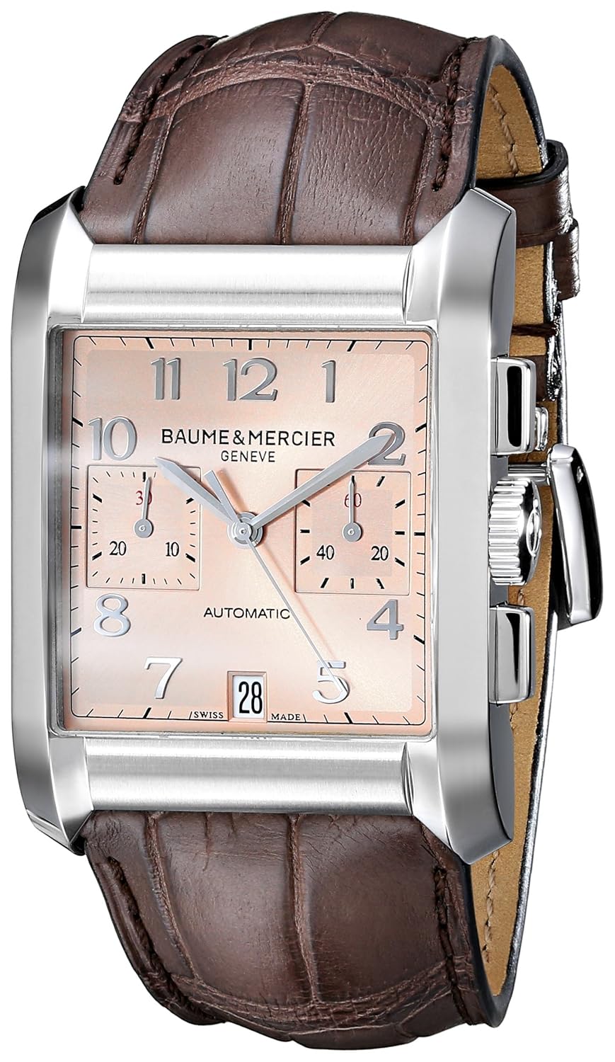 Baume & Mercier Men’s BMMOA10031 Hampton Analog Display Swiss Automatic Brown Watch