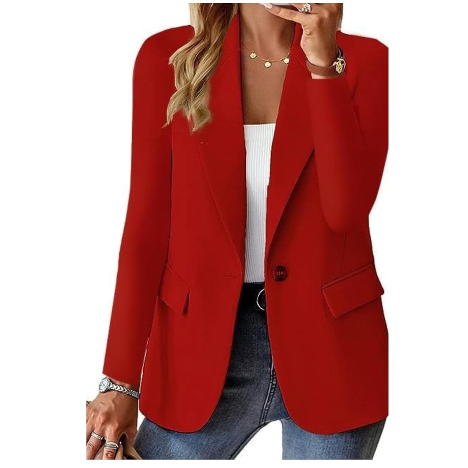 Blazers for Women 2025 Trendy Business Casual Jackets Long Sleeve Open Front Cardigan Work Suit Spring Fashion Blazer