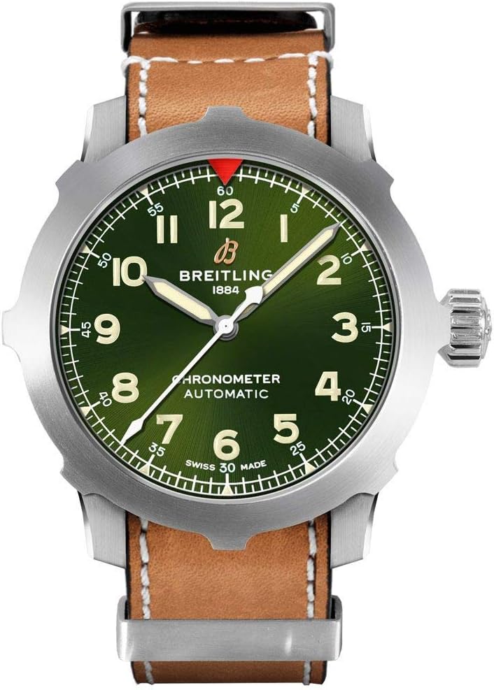 Breitling mens watches Green Dial Navitimer Super 8 B20 Automatic 46 COSC Certified