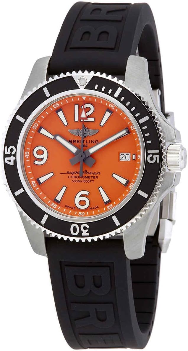 Breitling Superocean Automatic Chronometer Orange Dial Men’s Watch A17366D71O1S2