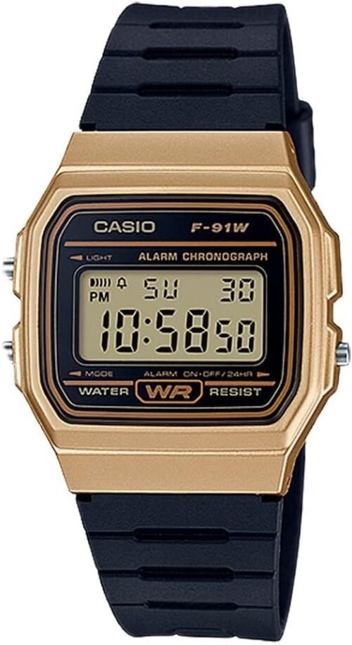 Casio F91W Series | Digital Watch | Water Resistant | LED Light | 1/100 SEC Stopwatch | Regular Time Keeping (HR, Min, SEC, PM, Date, Day) | Daily Alarm | Lightweight | 7 Year...