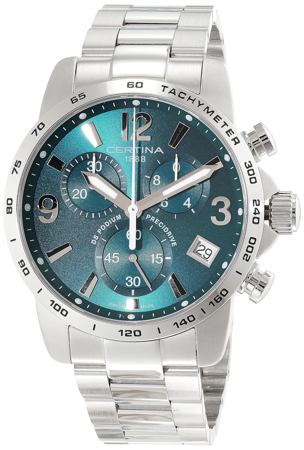 Certina, Mens, DS PODIUM, Stainless Steel, Swiss Quartz, Sport Watch, C0344171109700