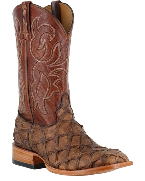 Cody James Men's Pirarucu Exotic Boot Broad Square Toe - Bbme039