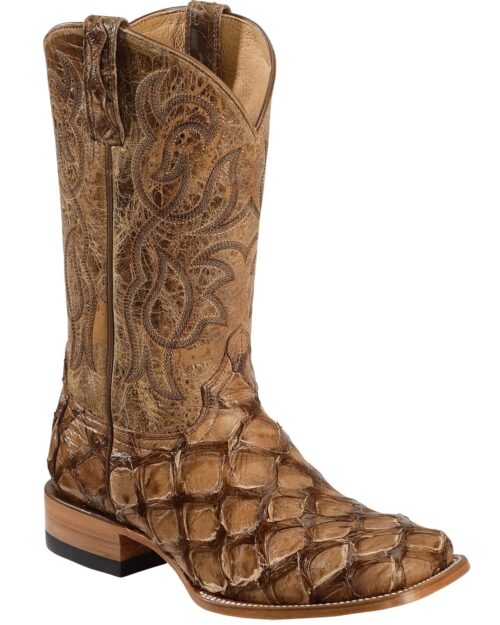 Cody James Men's Pirarucu Exotic Boot Broad Square Toe - Bbme404