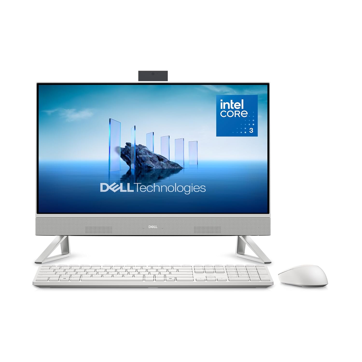 Dell 24 All-in-One Desktop ec24250-23.8-inch FHD Display, Intel Core 3 Processor 100U, Intel Graphics, 8GB DDR5 RAM, 512GB SSD, Windows 11 Home, Onsite Service+6 Months Retail…