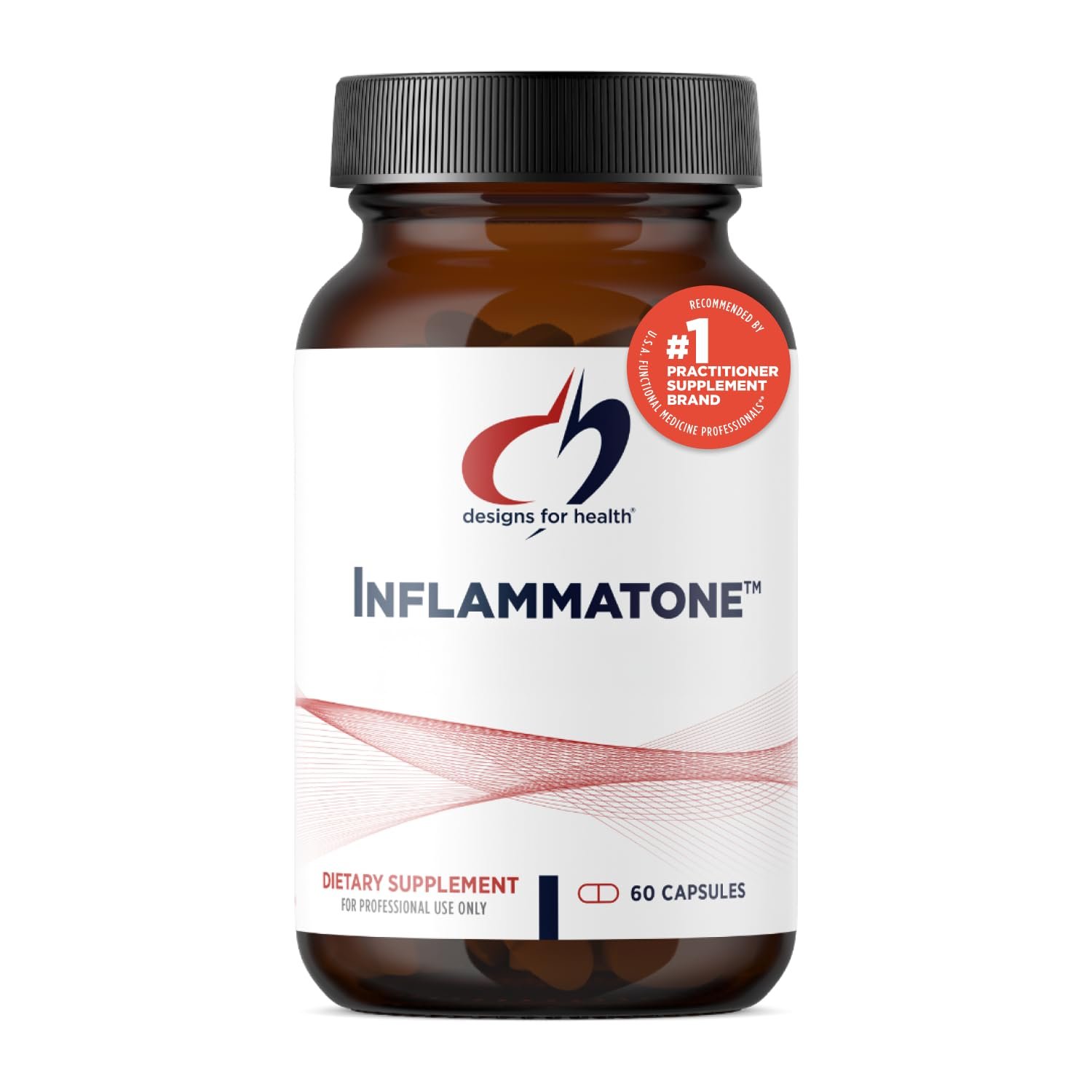 Designs for Health Inflammatone – Turmeric Supplements with Proteolytic Enzymes, Boswellia, Quercetin & Resveratrol (60 Capsules)