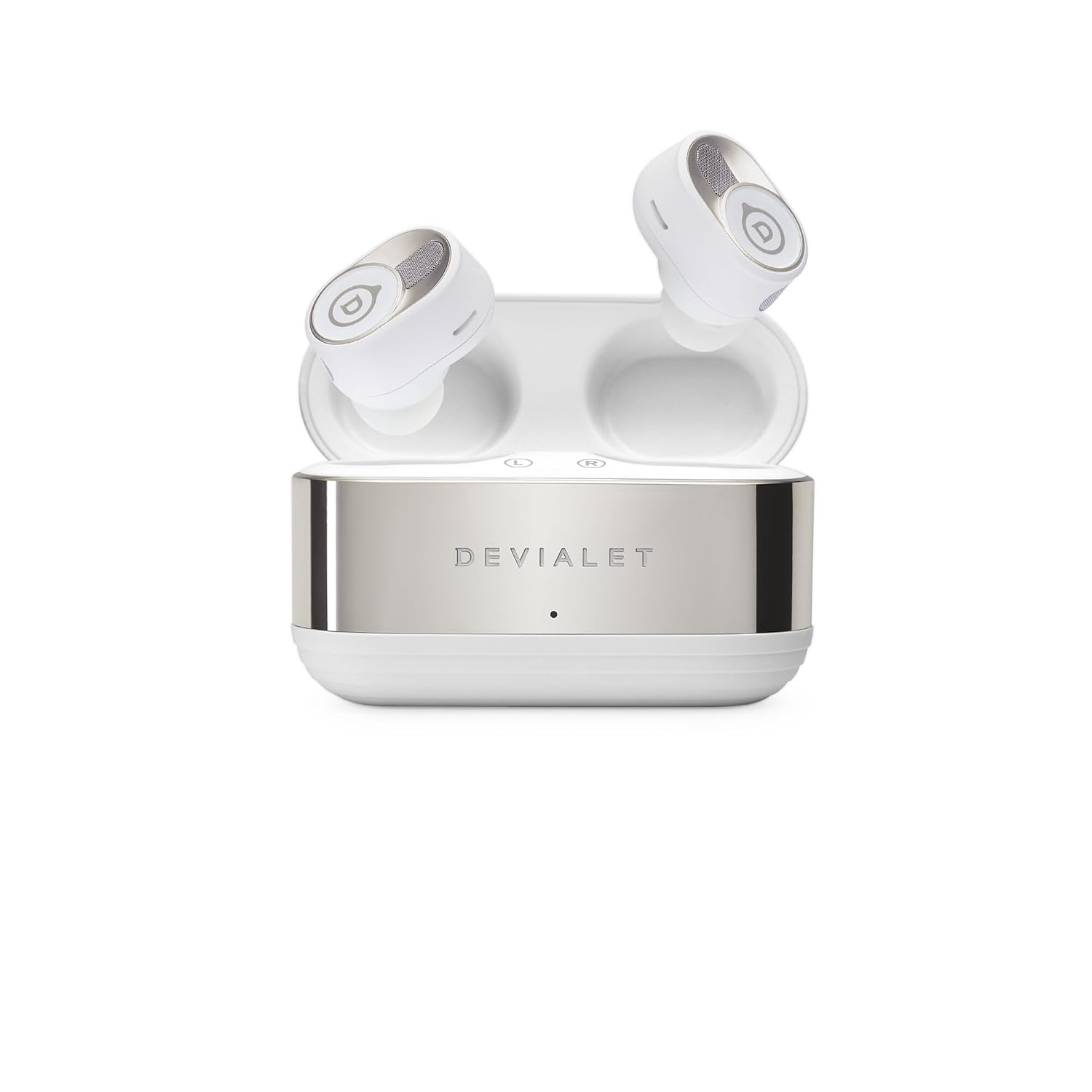 Devialet – True Wireless Earbuds – Gemini II – Iconic White – Daily Music & Commute – Exceptional Sound Quality – Noise Cancellation – Comfort Fit