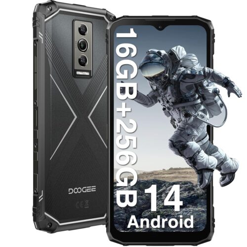 DOOGEE Blade 10 Pro Rugged Phone Unlocked,16GB+256GB Rugged Smartphone,6.56" 90Hz Screen, 5150mAh Battery, 50MP Camera, 4G Dual SIM Android 14 Phones, IP68/IP69K Waterproof...