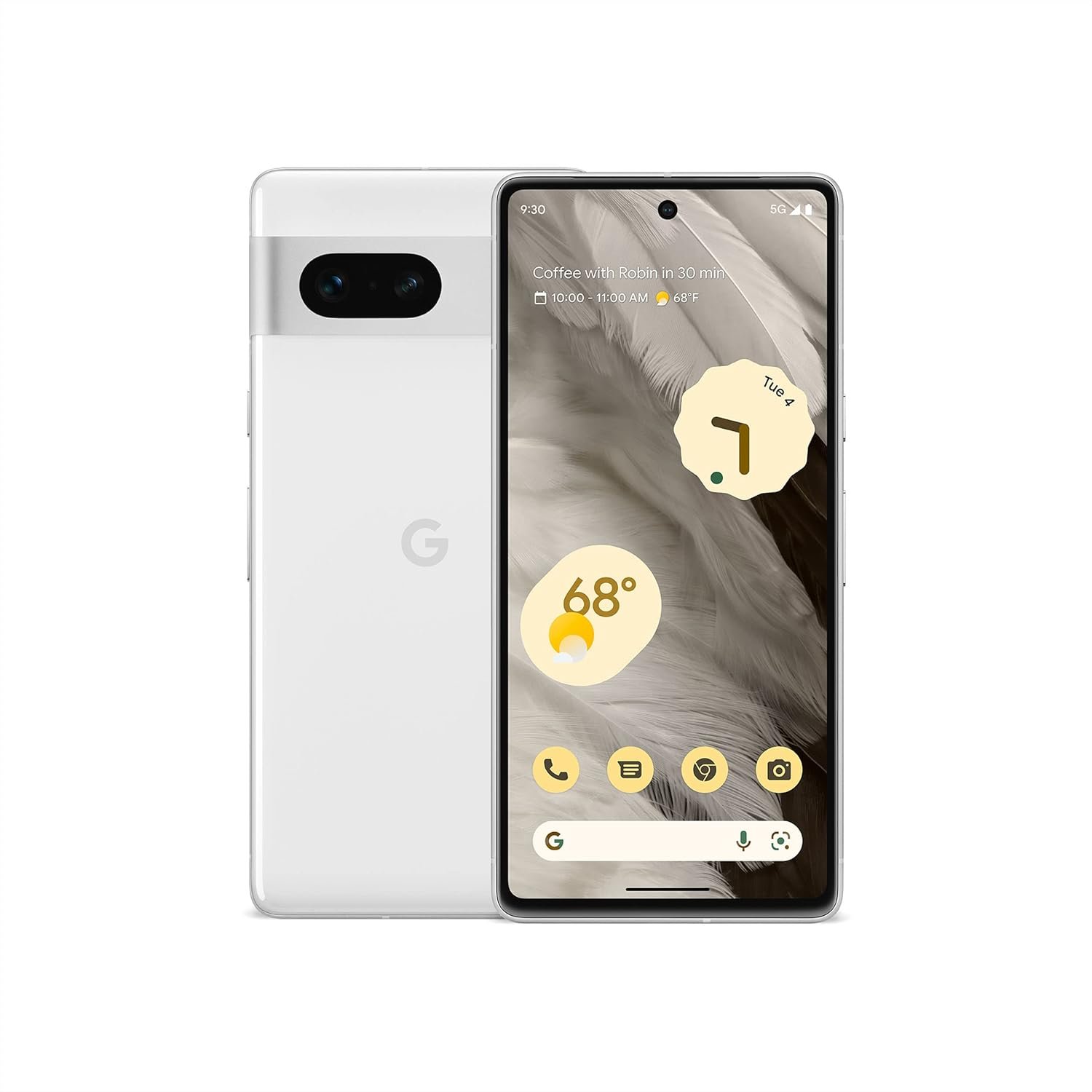 Google Pixel 7-5G Android Phone – Unlocked Smartphone with Wide Angle Lens and 24-Hour Battery – 128GB – Snow
