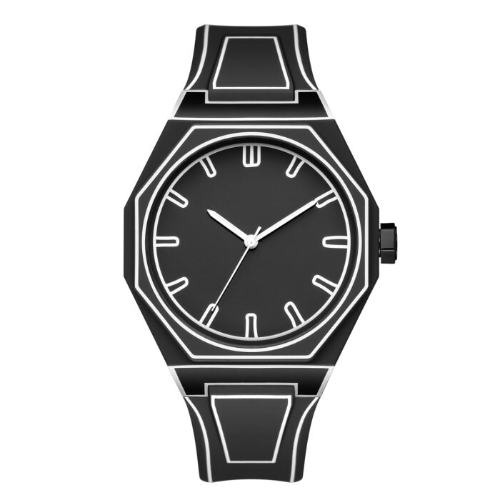 GORBEN Creative Sketch Watch Sports Fashion Quartz Minimalist Black and White Anime Series Watch