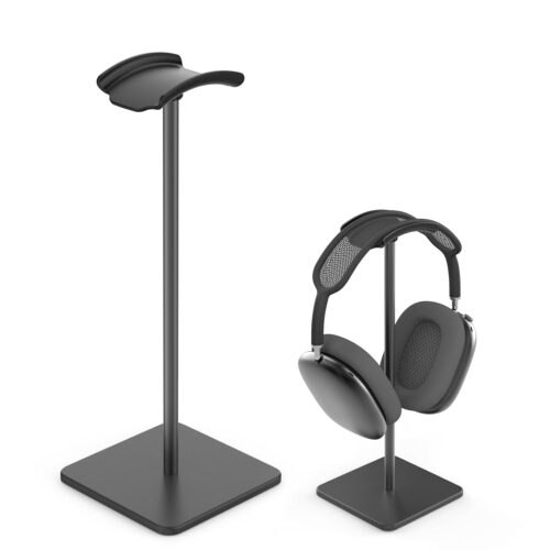 Headphone Stand for Desk - Headset Stand with Aluminum Hanger, Headphone Holder for AirPods Max, Sony, Bose, Beats and More (Black)
