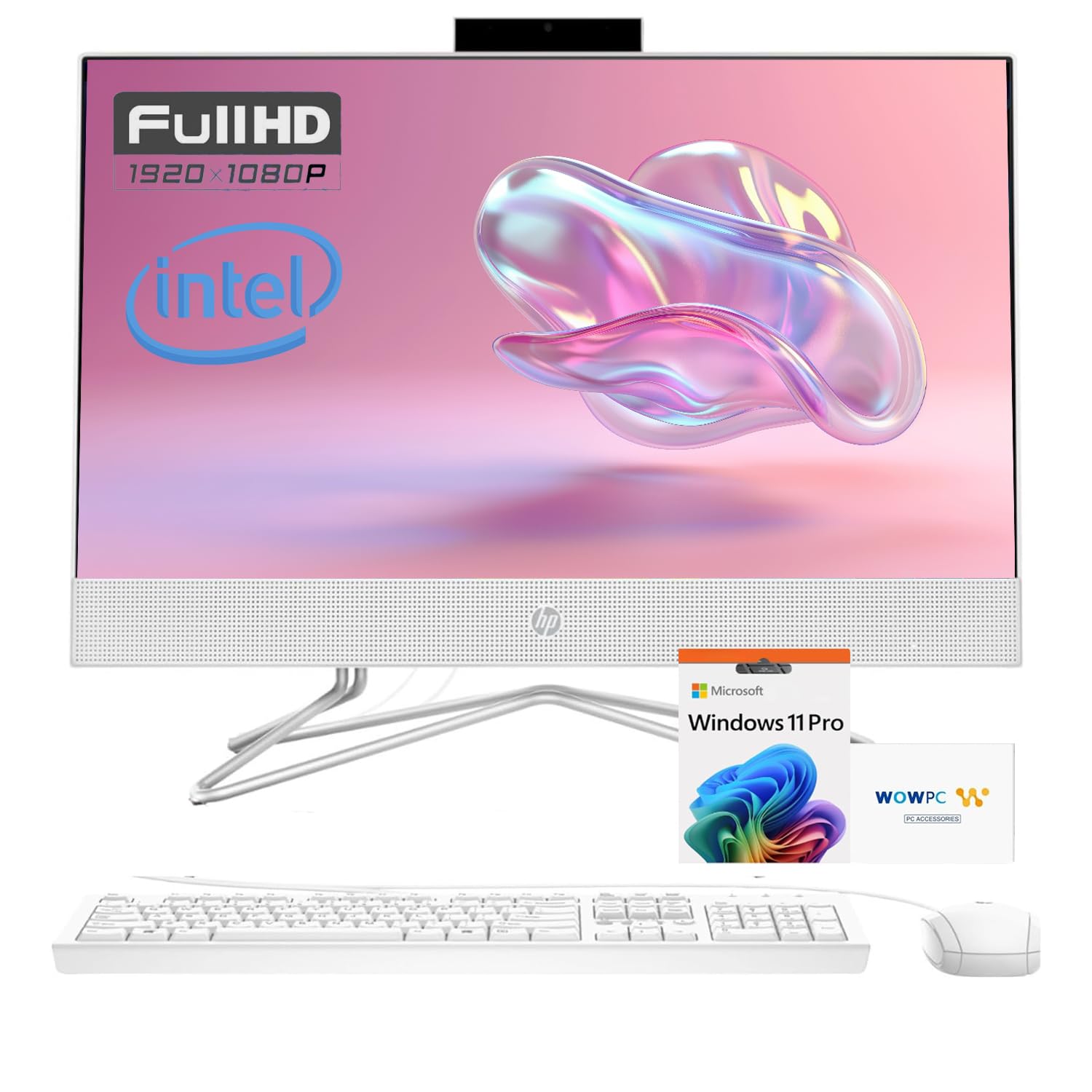 HP 22 inch All-in-One Desktop PC • 16GB RAM • 1TB Storage (512GB SSD + 512GB External HD) • Microsoft Office Trial • Intel Celeron CPU • FHD Display • Win 11 Pro