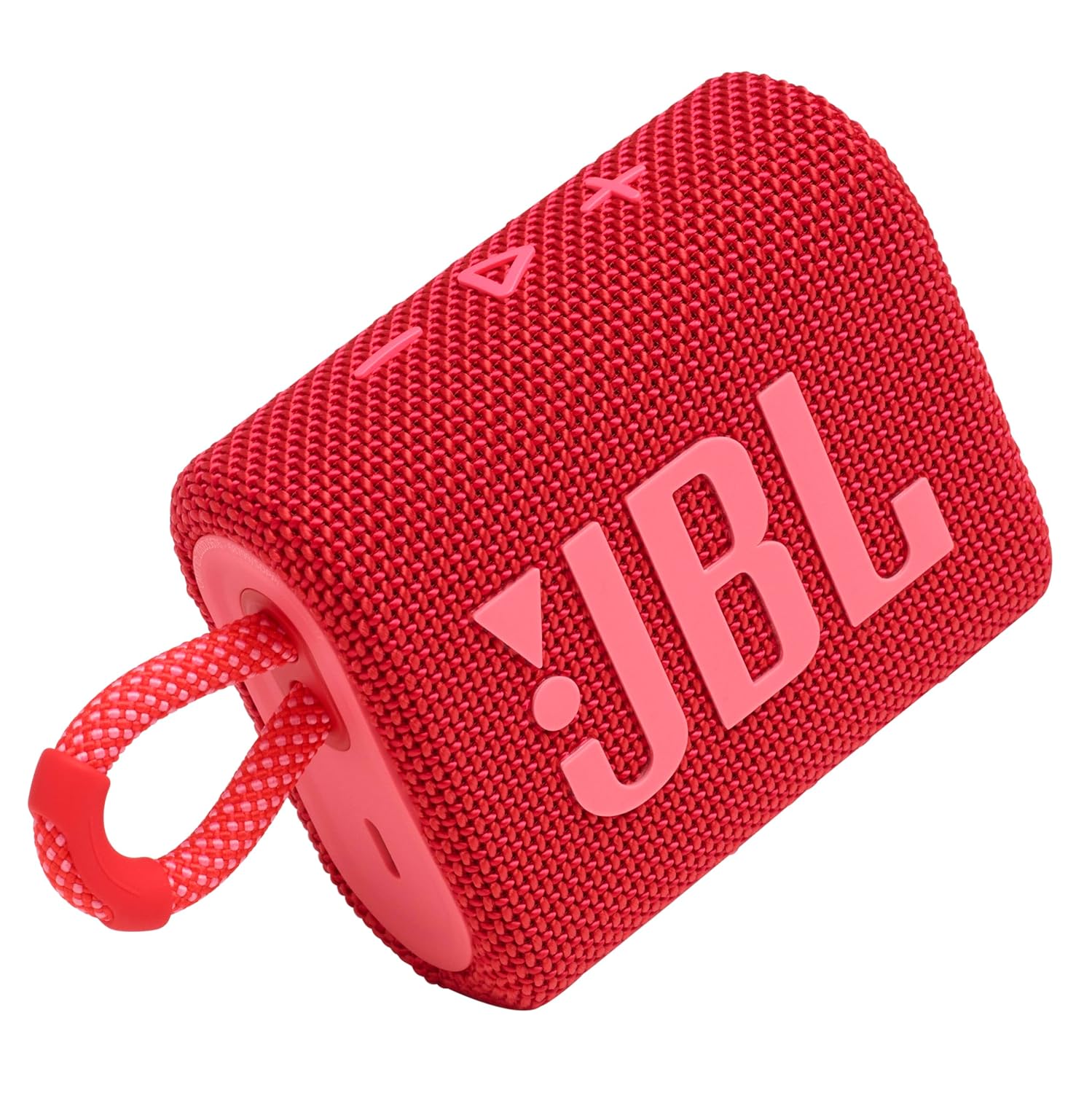 JBL Go 3 – Portable Mini Bluetooth Speaker, big audio and punchy bass, IP67 waterproof and dustproof, 5 hours of playtime, speaker for home, outdoor and travel (Red)