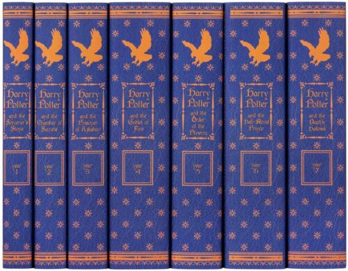 Juniper Books Harry Potter Boxed Set: Ravenclaw Edition | 7 Hardcover Volumes with Custom Designed Art Book Covers | Author J.K. Rowling | Includes All 7 Volumes