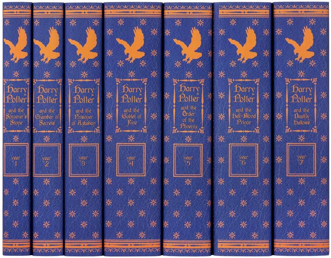 Juniper Books Harry Potter Boxed Set: Ravenclaw Edition | 7 Hardcover Volumes with Custom Designed Art Book Covers | Author J.K. Rowling | Includes All 7 Volumes