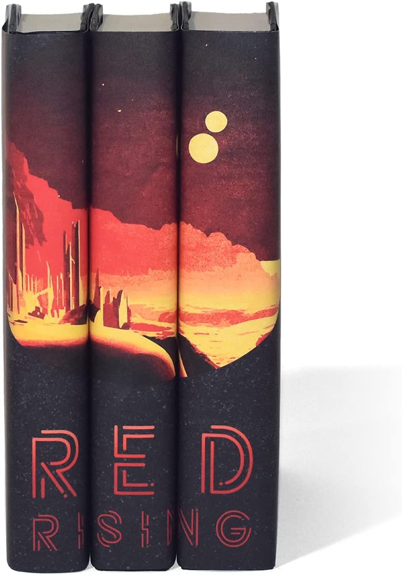 Juniper Books Red Rising Trilogy Set | 3-Volume Hardcover Book Set with Custom Designed Dust Jackets | Author Pierce Brown | Includes Red Rising, Golden Son, and Morning Star