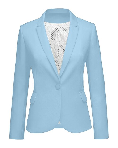 LookbookStore Womens Notched Lapel Pockets Button Work Office Blazer Jacket Suit