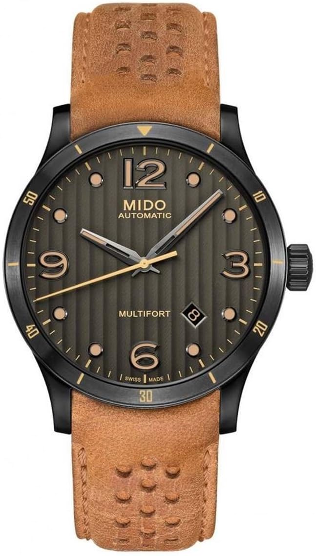 Mido Multifort Adventure - Swiss Automatic Watch for Men - Gunmetal Dial - Case 42mm - M0254073606110