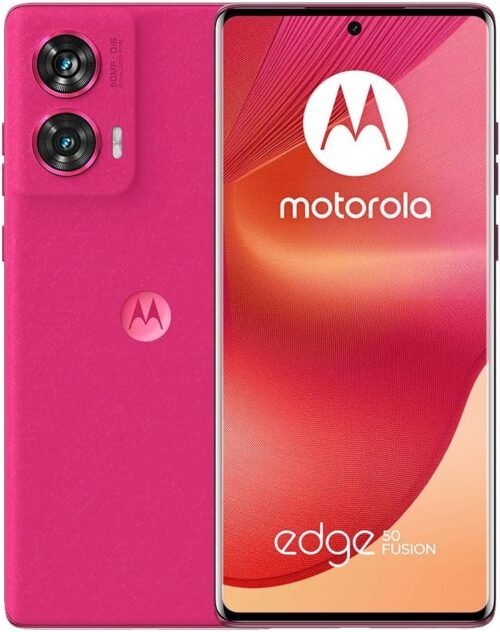 Motorola Moto Edge 50 Fusion 5G (XT2429-1) Dual Sim | GSM Unlocked | 6.7" P-OLED 120Hz Display | 8GB Ram 256GB Storage - International Version - (Pink)