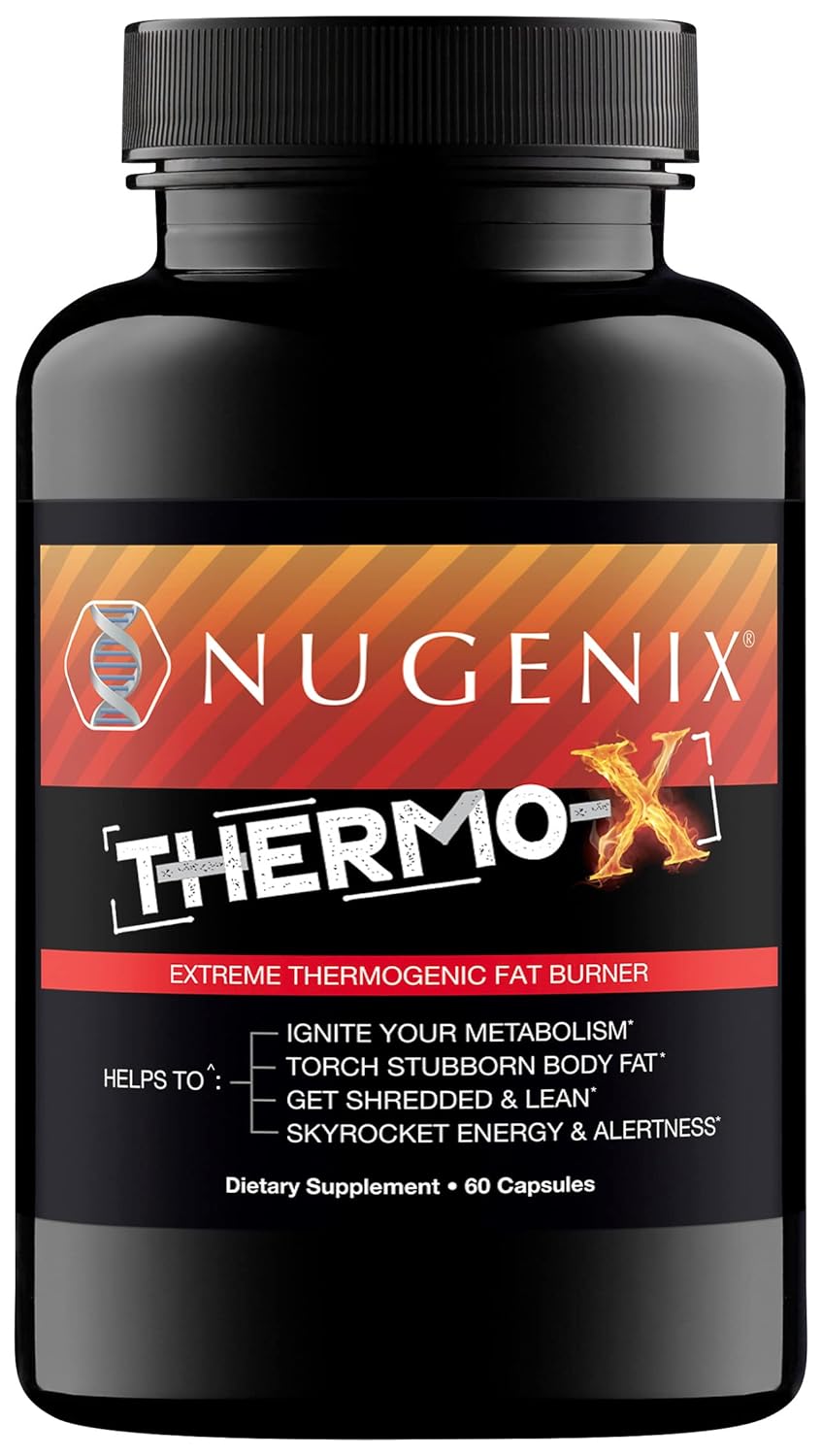 Nugenix Thermo-X: Thermogenic Fat Burner Supplement for Men, Extreme Metabolic Accelerator, 60 Count
