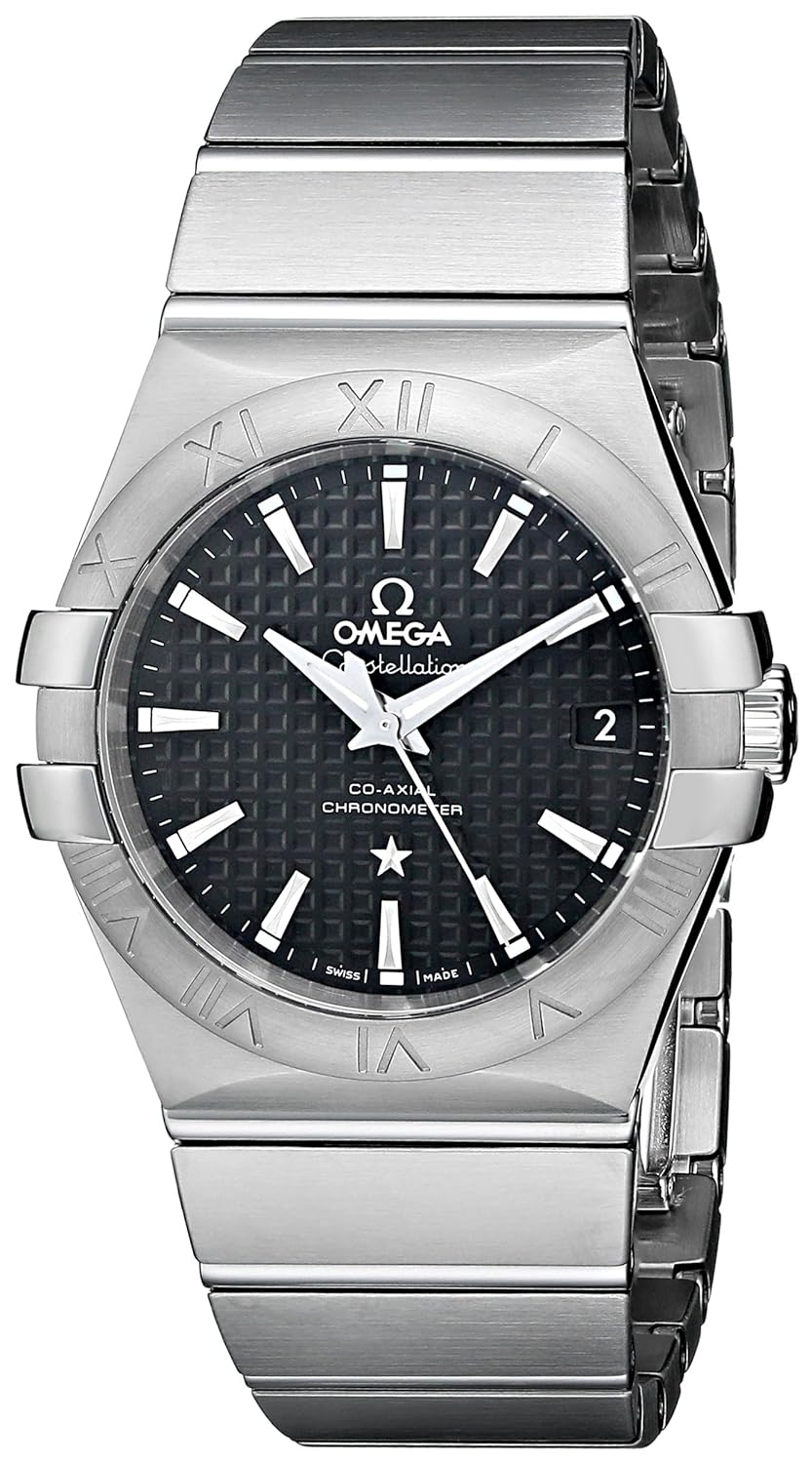 Omega Men’s Constellation Co-Axial Automatic 35mm Analog Display Swiss Automatic Silver Watch