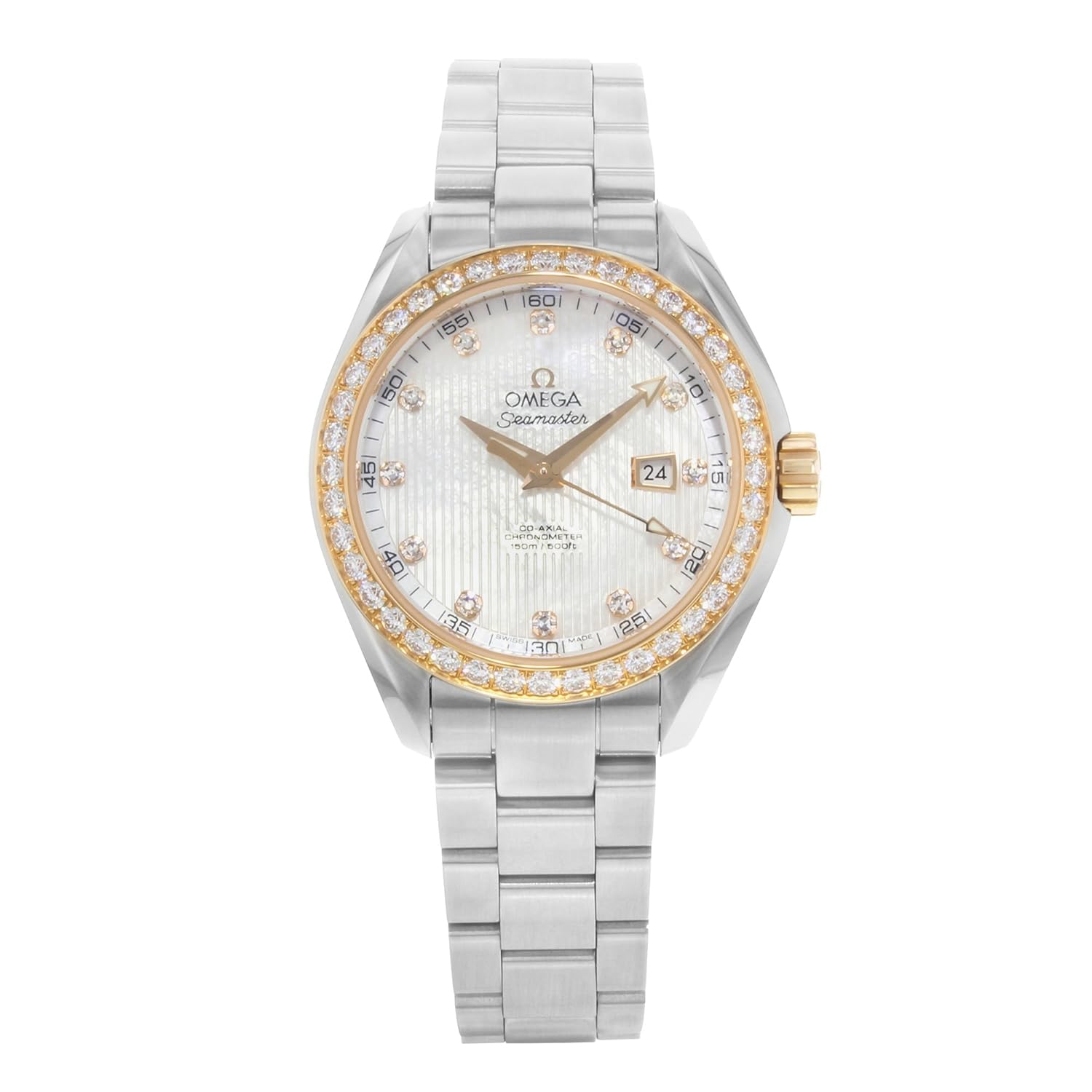 Omega Seamaster Aqua Terra Automatic Mother of Pearl Dial Ladies Watch 23125342055004