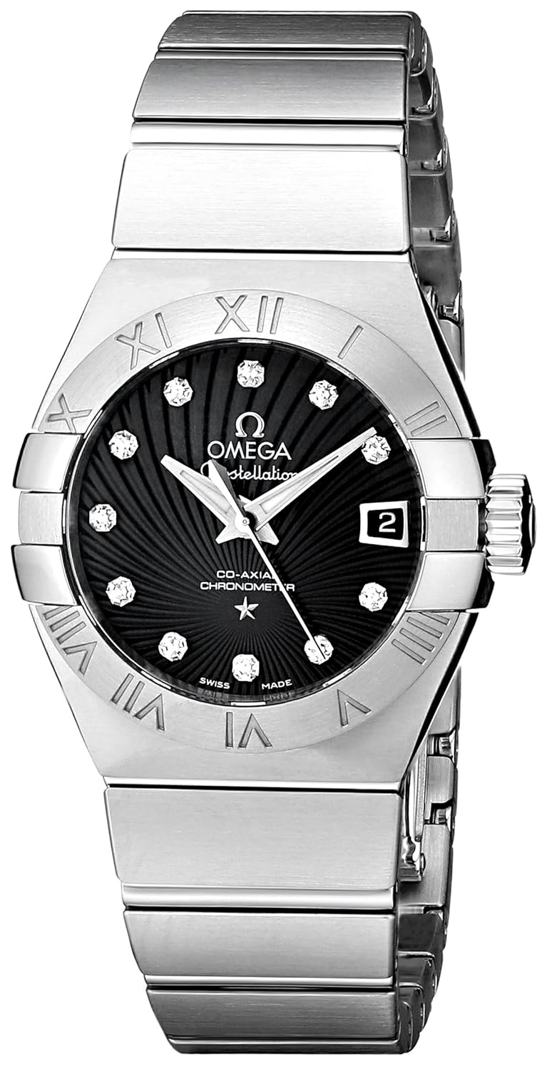 Omega Women’s 123.10.27.20.51.001 Constellation Co-Axial Automatic 27mm Swiss Automatic Silver-Tone Watch