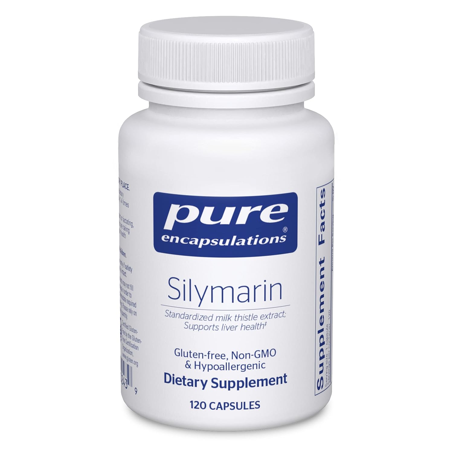 Pure Encapsulations Silymarin – 250 mg Milk Thistle Per Capsule – Liver Health Support – Antioxidants Supplement – Non-GMO & Vegan – 120 Capsules