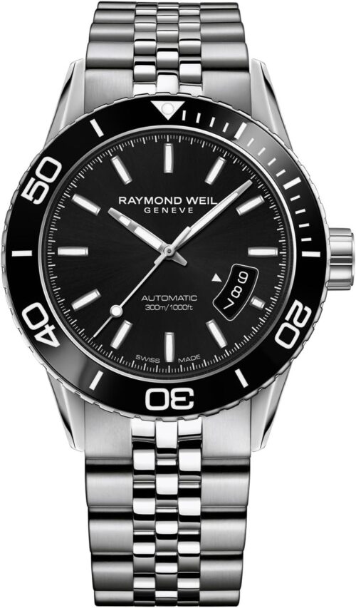 Raymond Weil Men's 2760-ST1-20001 Freelancer Analog Display Swiss Automatic Silver Watch