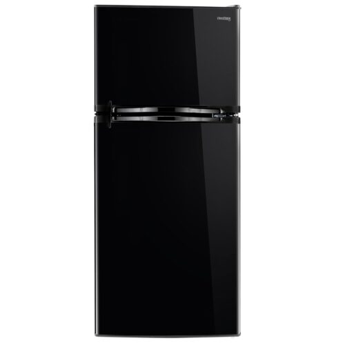 RecPro RV Stainless Steel or Black Refrigerator (Black, 10 Cubic Foot)